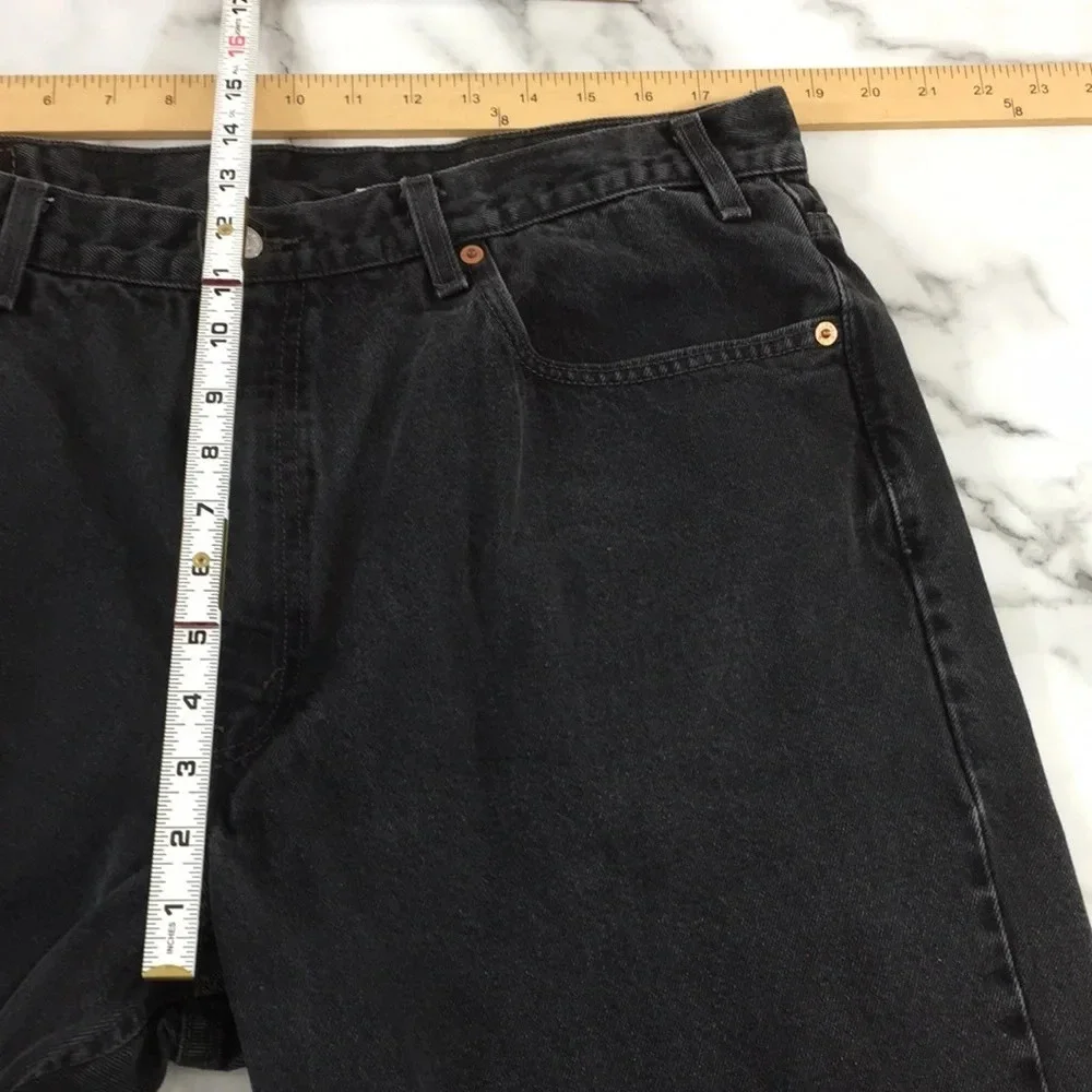 Levis 550 Jeans Mens 40x30 Black Denim Relaxed Fit 100% Cotton Vintage‎ 1999